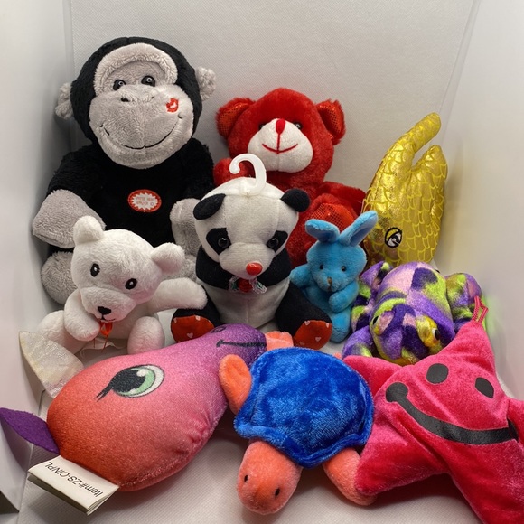 Bundle of Small Plush Toys Stuffed Animals Panda Frog Turtle Star Bunny Fish - Picture 11 of 11